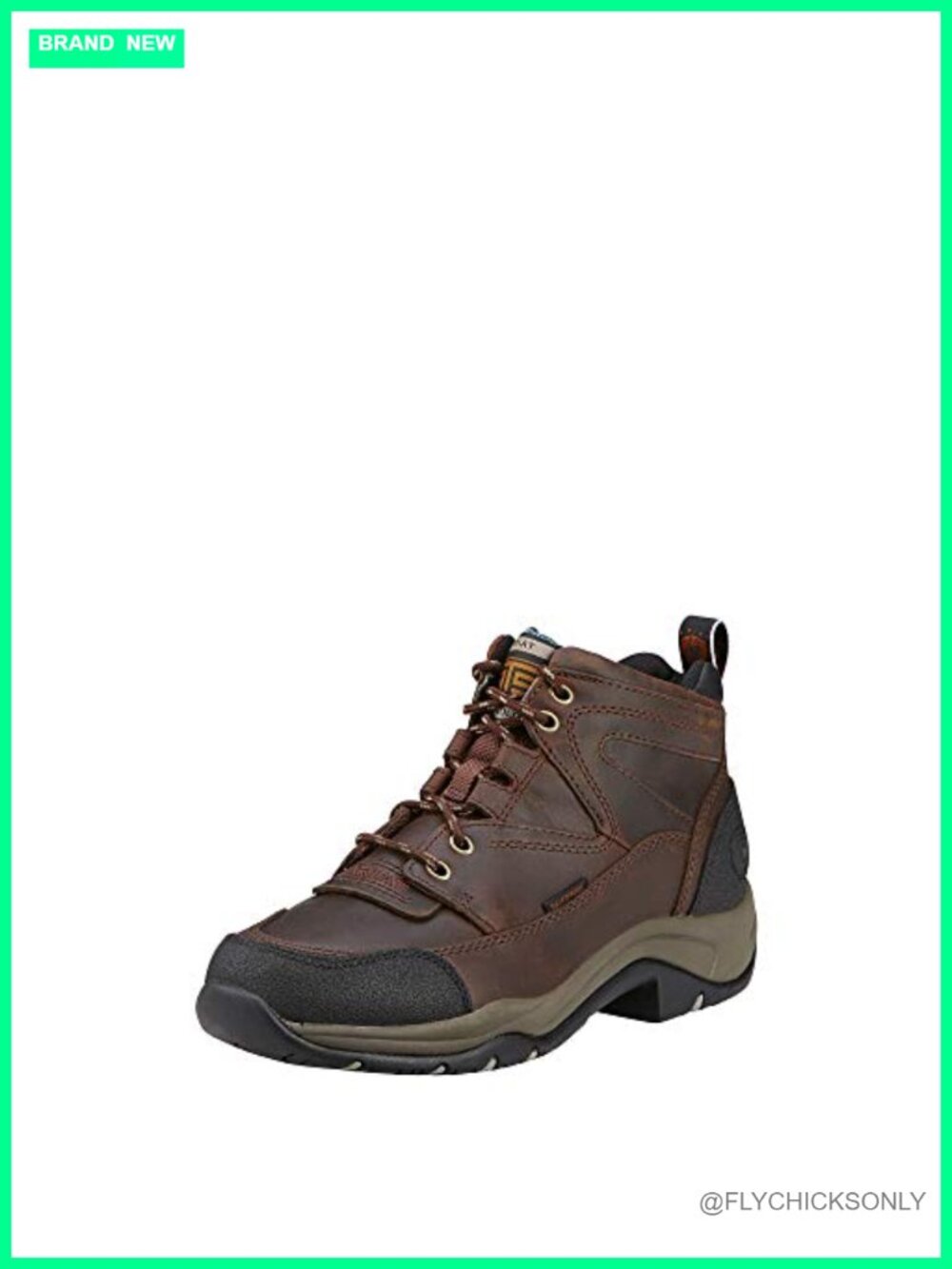 Waterproof Full-Grain Leather Riding Boots Ankle-High Round Toe